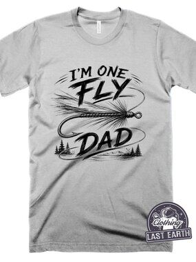 I'm One Fly Dad T-Shirt, Funny Fisherman Shirt, Father's Day Gift, Fishing Tee